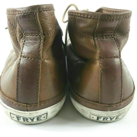 FRYE Mens Chukka Brown Leather Lace Up Boot Sz 9.5